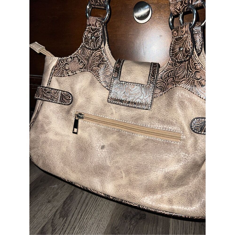 Woman’s Brown/Tan Western Purse Shoulder Purse - Picture 5 of 9